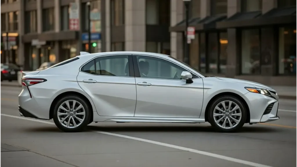 Toyota Camry side profile premium sedan