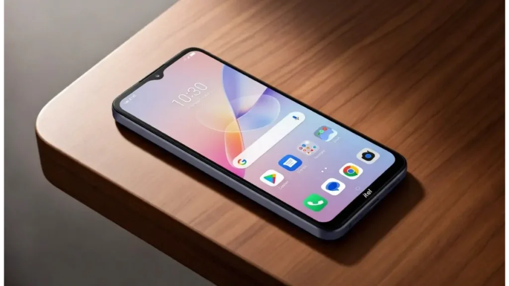 itel A100 front display