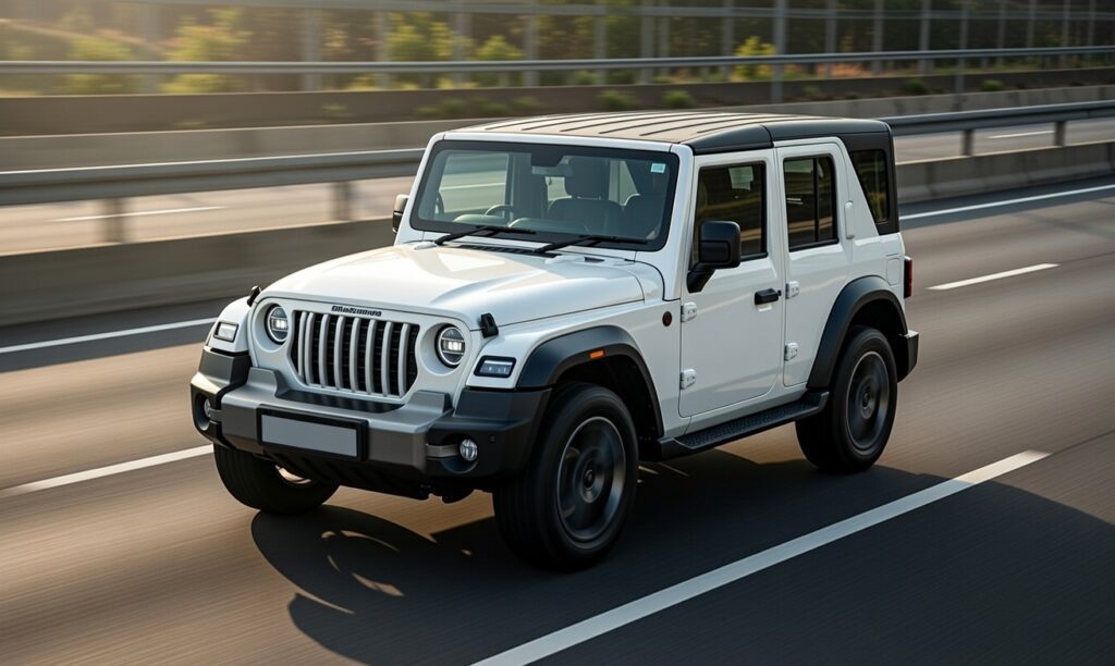 Mahindra Thar Roxx SUV running