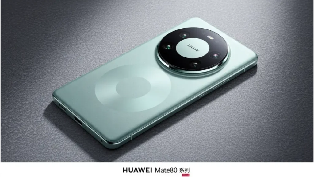 Rear camera module of Huawei Mate 80 Pro with variable aperture.
