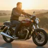 Benelli Imperiale 400 retro bike on highway