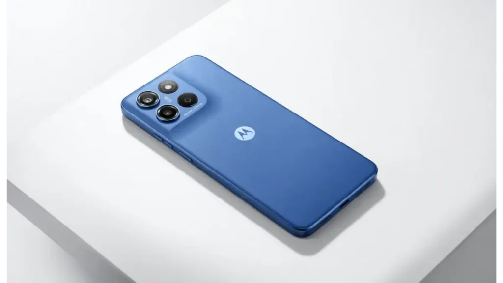 Motorola G57 Power 5G rear camera setup and back design.