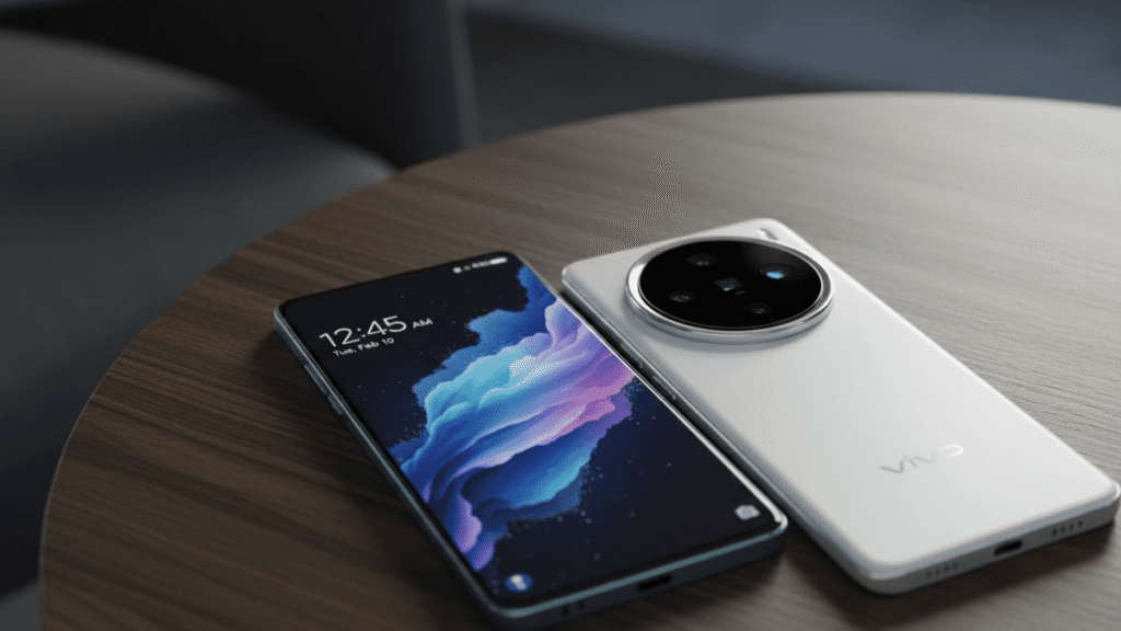 Vivo X200T smartphone front and back design