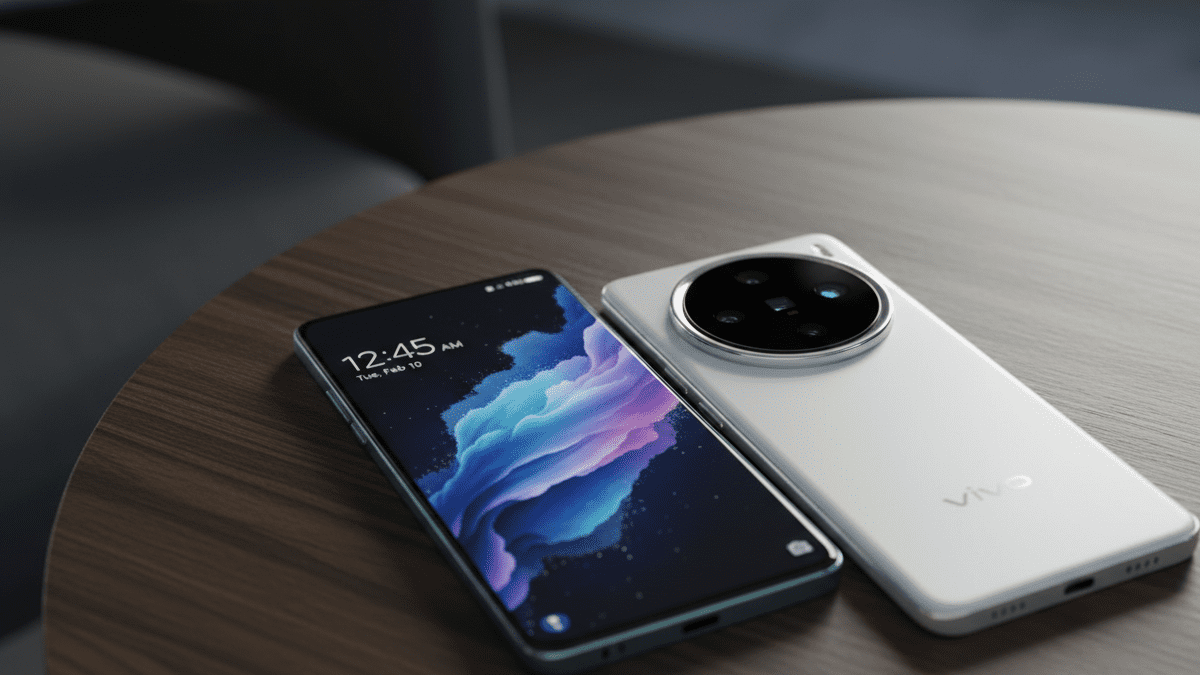 Vivo X200T smartphone front and back design