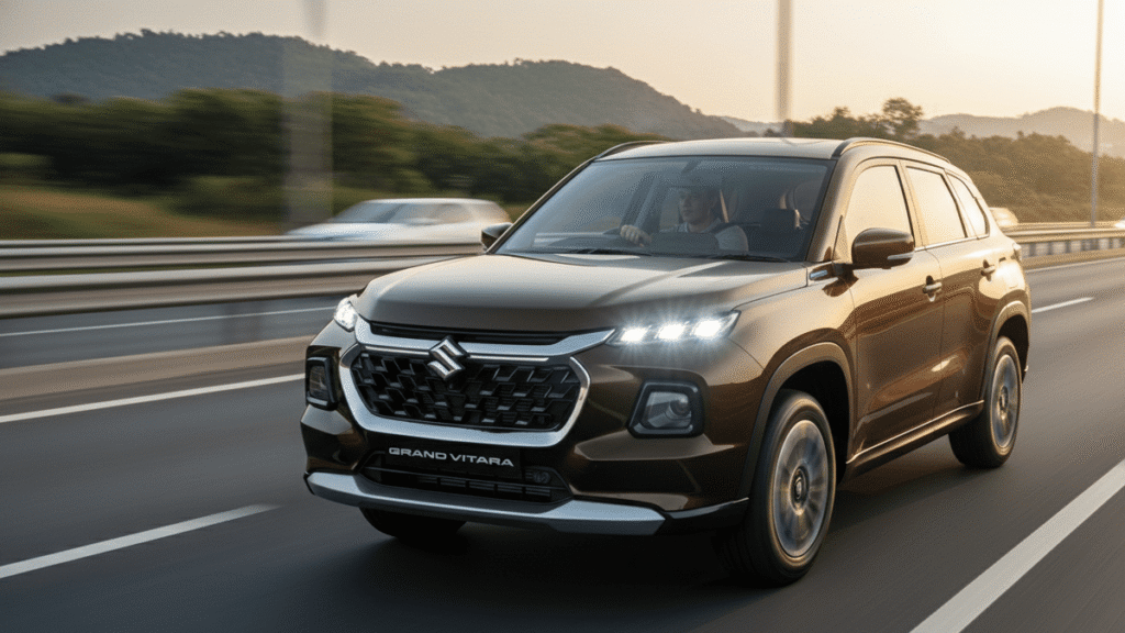 Maruti Suzuki Grand Vitara running on highway