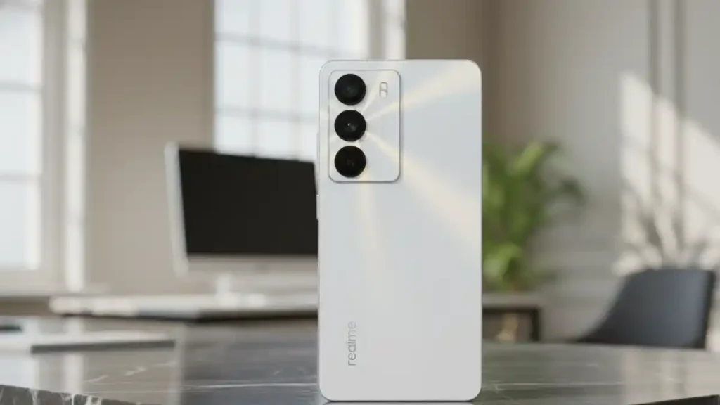 Rear camera setup of Realme P3 Lite 5G.