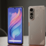 Tecno Pova Curve 2 front and back design on table