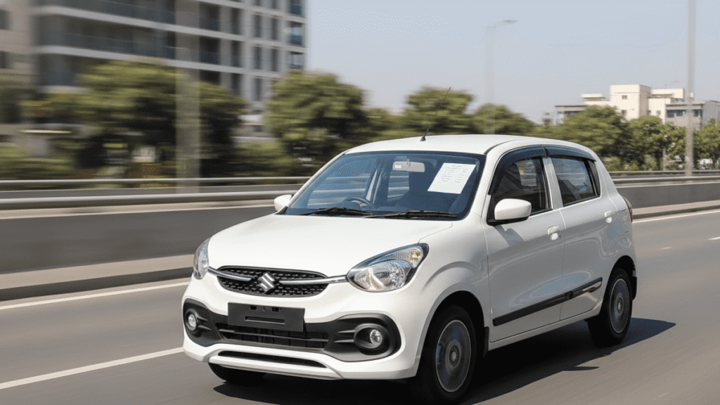 Maruti Celerio premium hatchback on highway