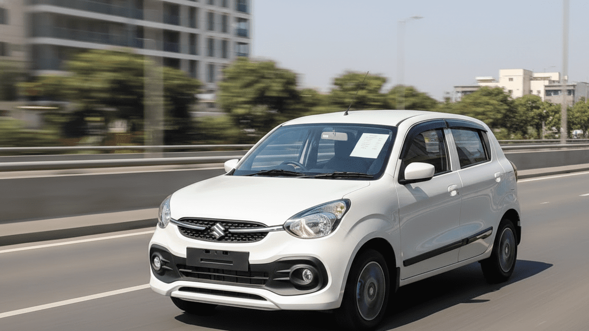 Maruti Celerio premium hatchback on highway