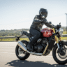 Triumph Speed 400 bike running on highway