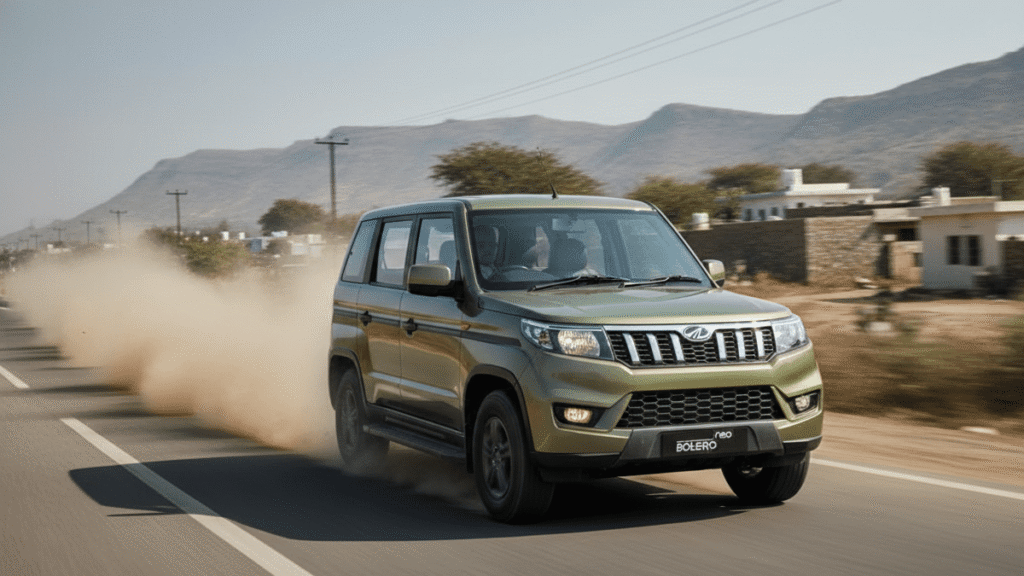 Mahindra Bolero Neo on highway