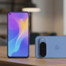 Google Pixel 10a front and back view on table