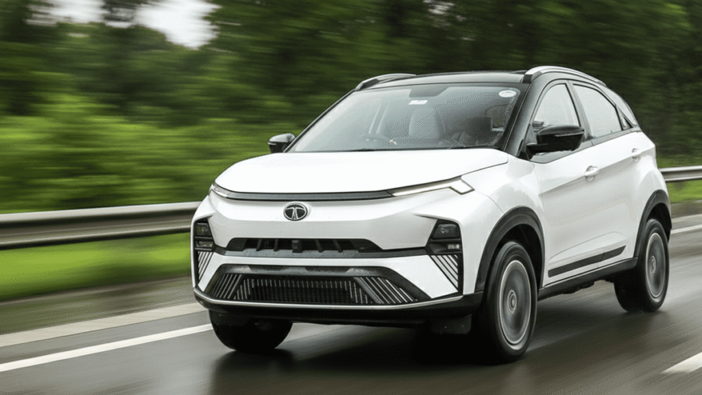 Tata Nexon front design with LED headlights and bold grille