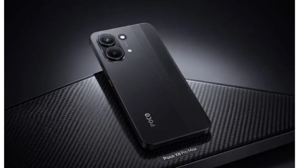 Rear camera module and design of Poco X8 Pro Max.