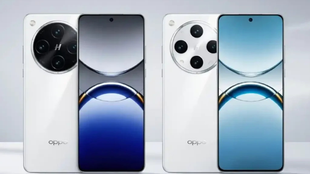 Oppo Find X8 Pro 5G front and back design on a luxury stylish desk.