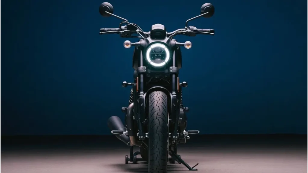 Front view of Harley-Davidson X440 showcasing the LED headlamp.