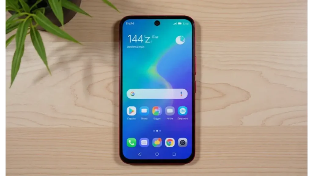 front view of Realme Narzo 90x 5G with high refresh rate display.