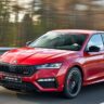 Skoda Octavia RS running on highway in India