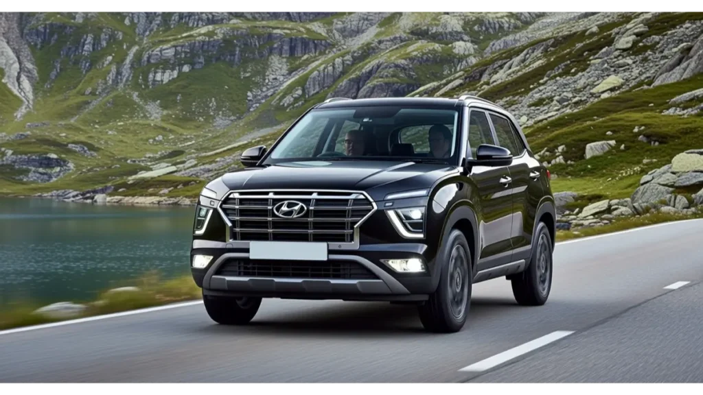 Hyundai Creta front design and LED headlights