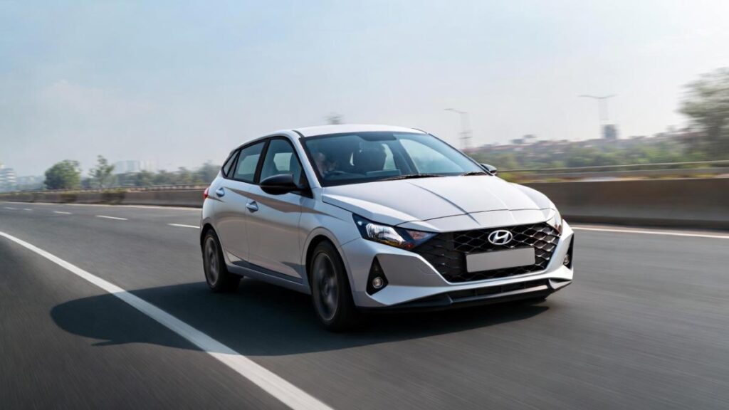 Hyundai i20 premium hatchback on highway