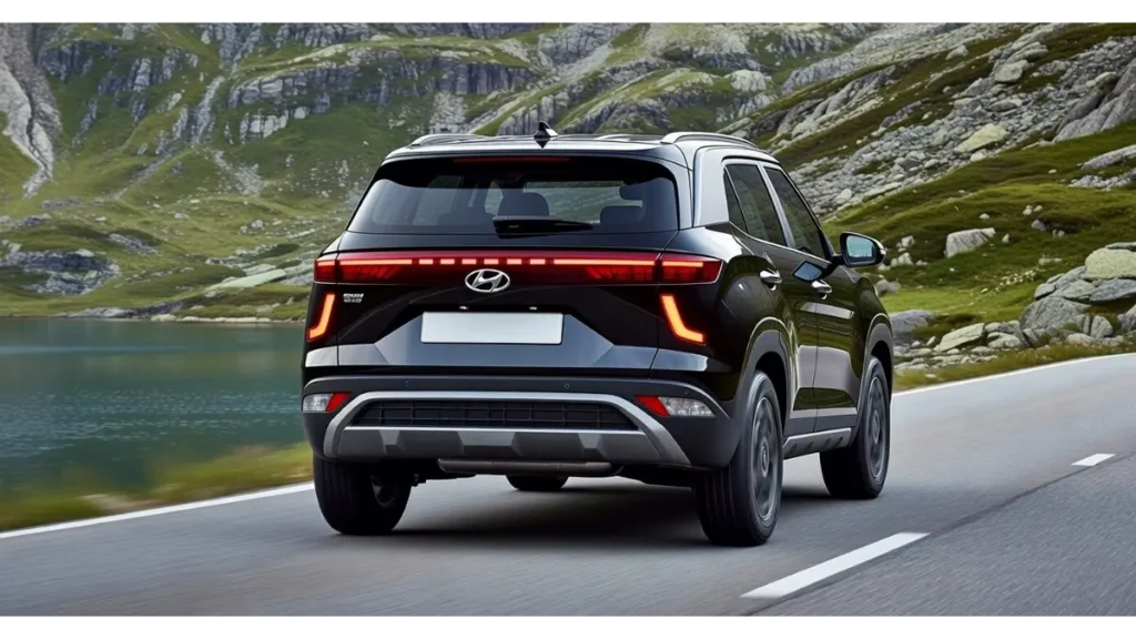 Hyundai Creta rear design with LED tail lamps