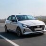 Hyundai i20 premium hatchback on highway