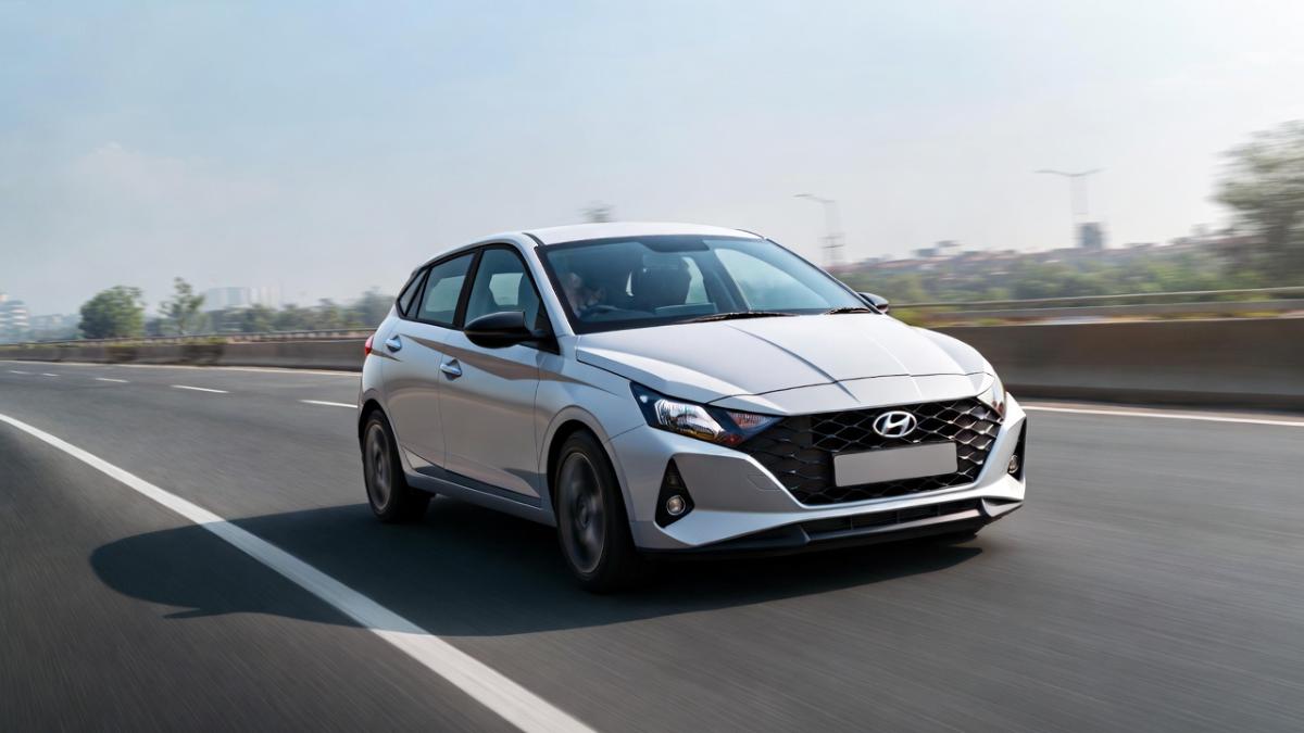 Hyundai i20 premium hatchback on highway