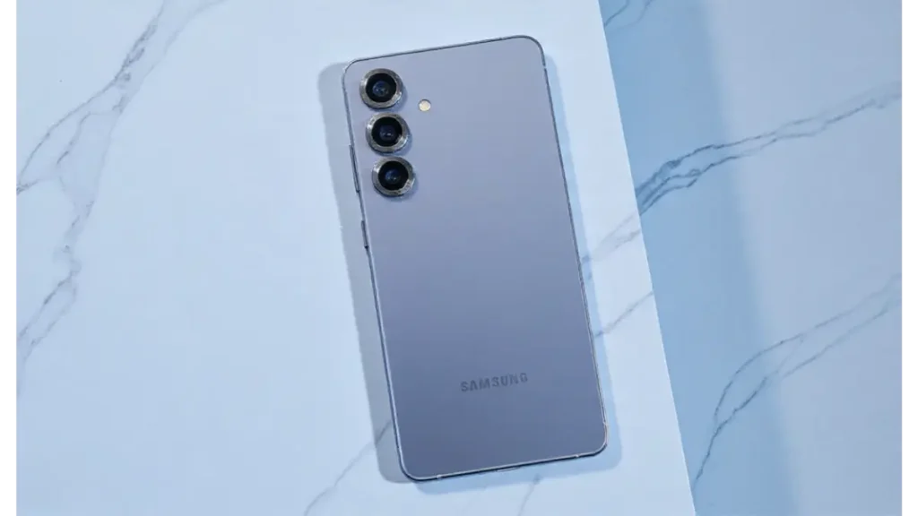 Samsung Galaxy S25 Plus rear triple camera module and premium back design.