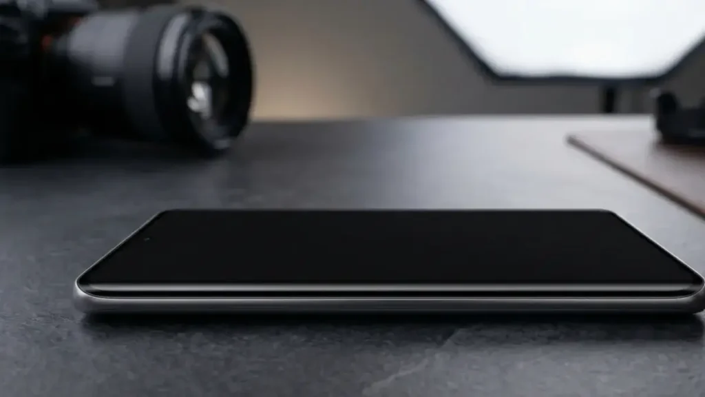 Front view of Xiaomi 17 Ultra showcasing the high-brightness AMOLED display.