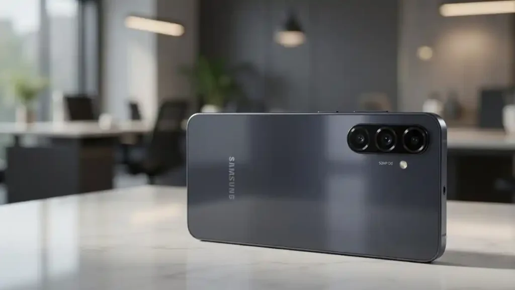 Rear camera setup of Samsung Galaxy A37 highlighting the 50MP OIS lens