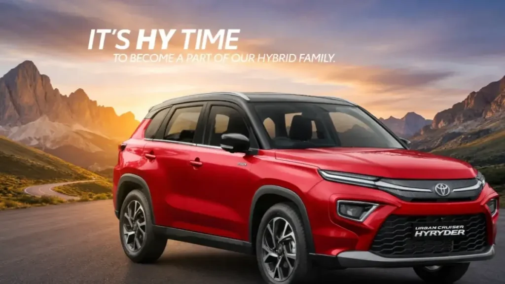 Side profile of Toyota Urban Cruiser Hyryder