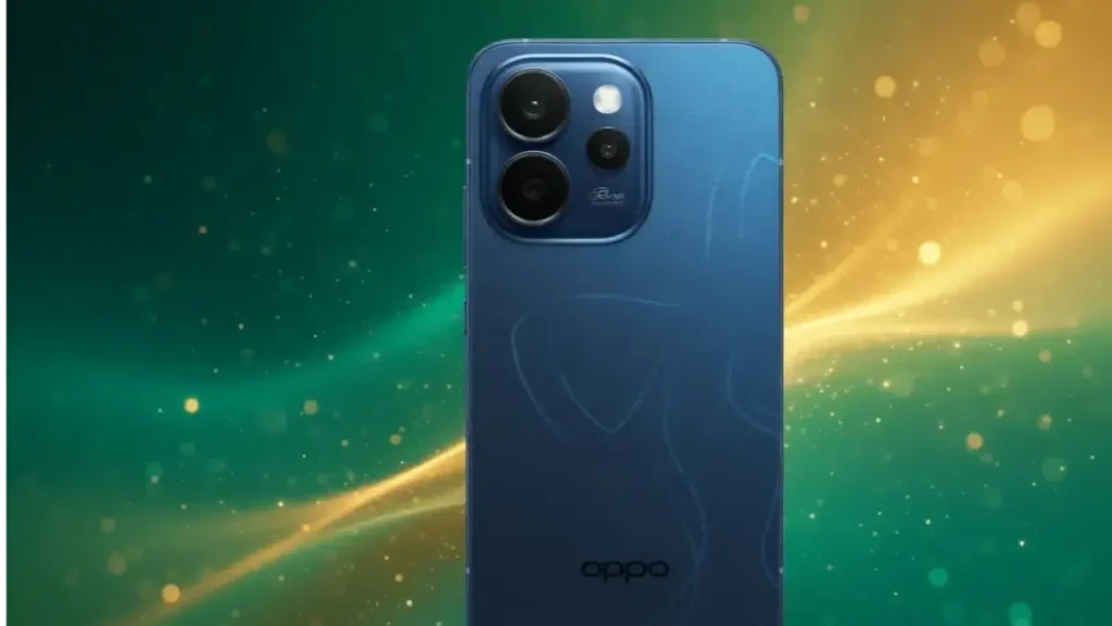 Close-up of Oppo Reno 15 Pro 5G 200MP triple camera system.