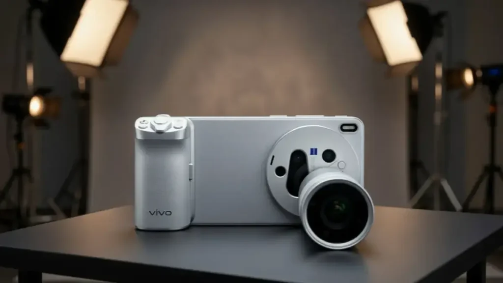 Vivo X300 Ultra on a stylish desk.