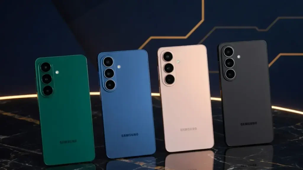 Rear triple camera setup of Samsung Galaxy S26.