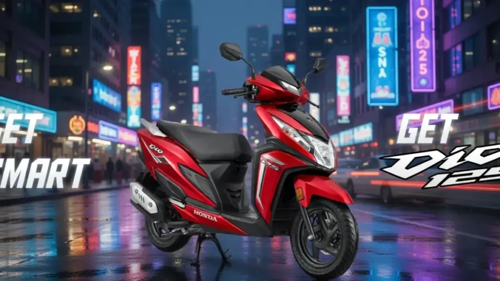 Side profile of Honda Dio 125 X-Edition
