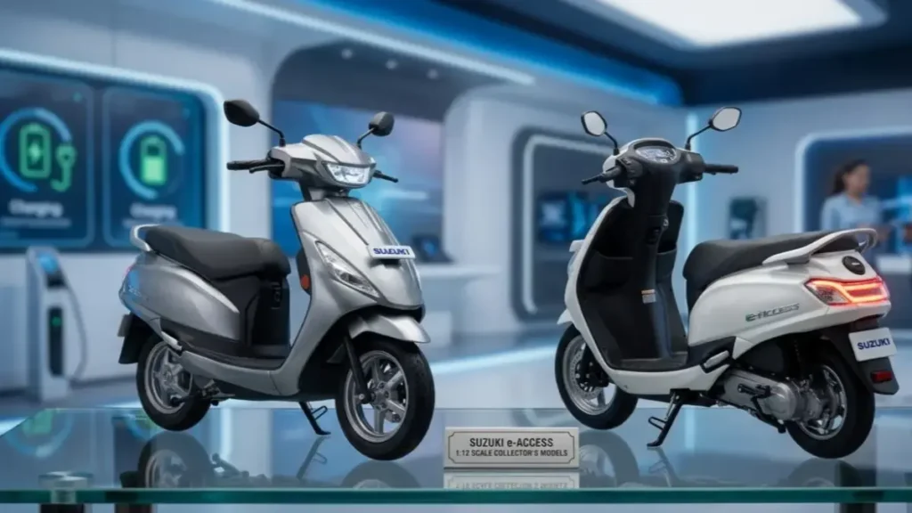 Suzuki e-Access on a stylish desk highlighting its signature LED design.