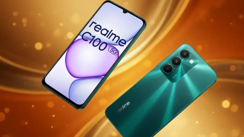 Close-up of Realme C100 5G 50MP camera
