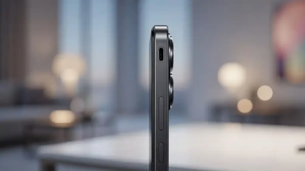 Side profile of vivo Y05 showcasing the slim design and ports.