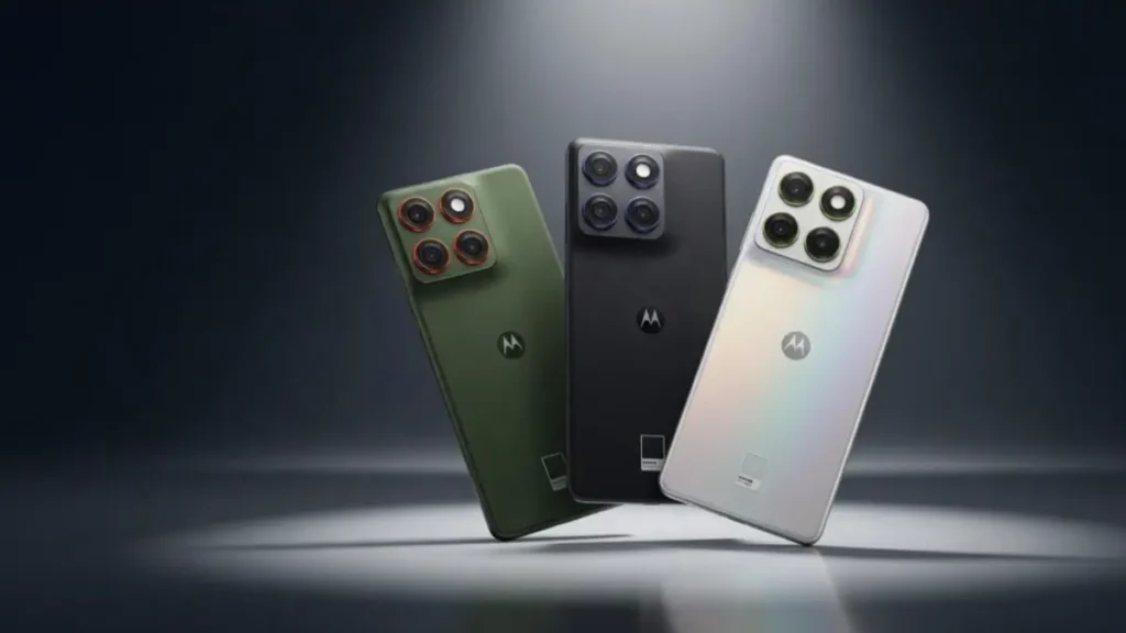 Close-up of Moto Edge 70 Pro