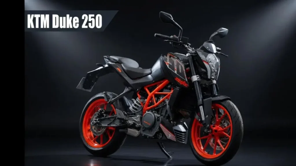 Side profile of KTM 250 Duke