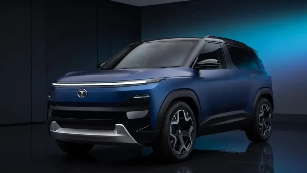 Side profile of Tata Sierra.ev