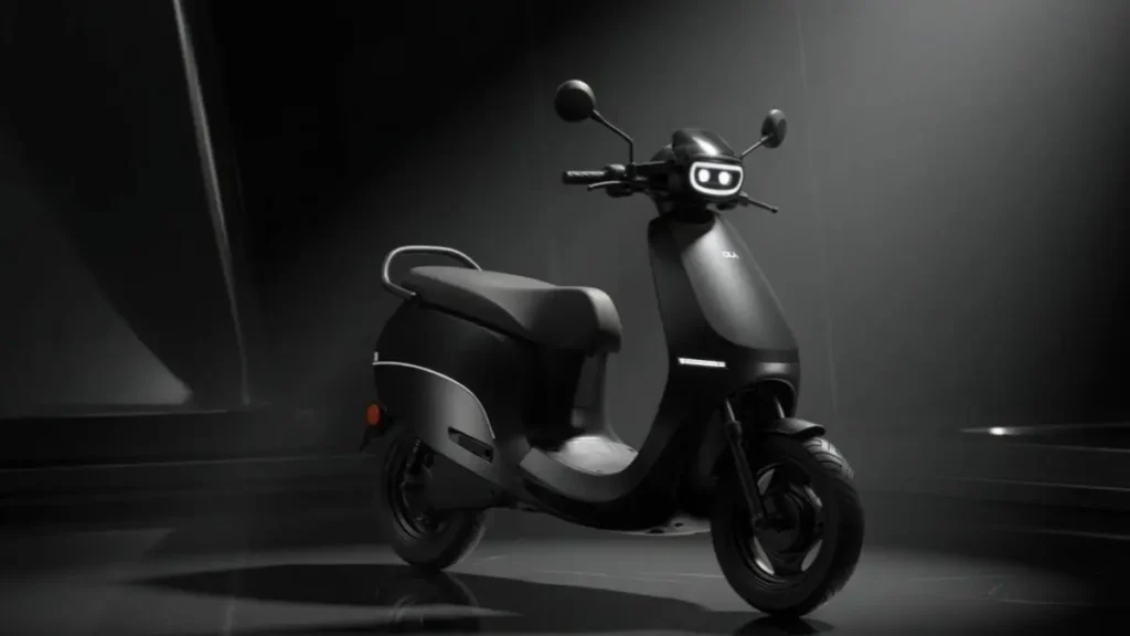 Side profile of Ola S1 X highlighting its lightweight design and urban styling.