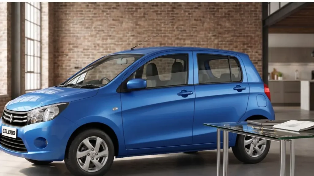 Side profile of Maruti Celerio 2026 showcasing its spacious stance and urban styling.