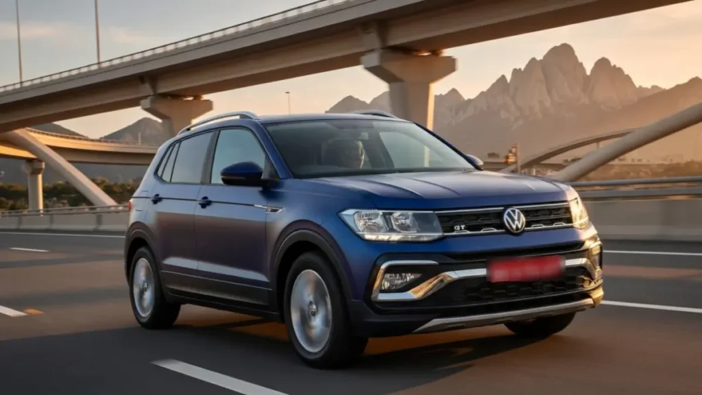 side profile of Volkswagen Taigun