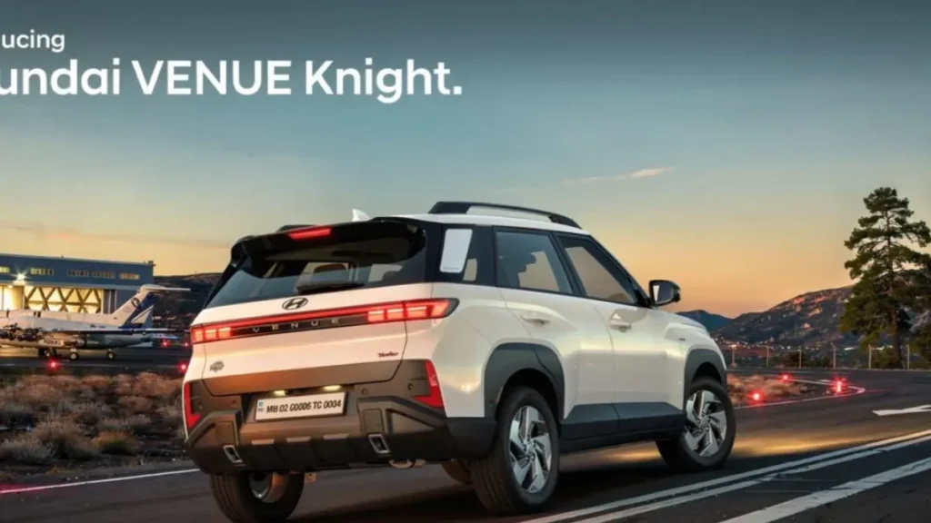 Hyundai Venue Knight Edition rear