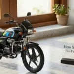 Hero Splendor Plus Flex Fuel on a stylish desk showcasing both front profile and rear design.