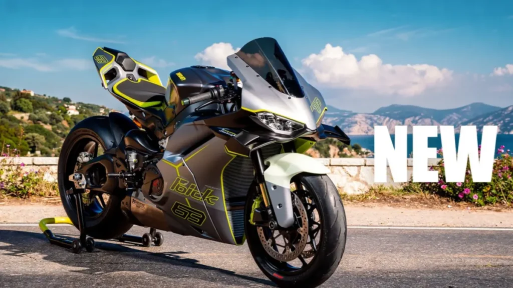 Side view of Ducati Panigale V4 Lamborghini